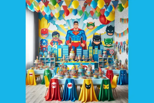 Transforme sua Sala em um Mundo de Aventuras: Decoração de Ambientes para Festas de Super-Heróis